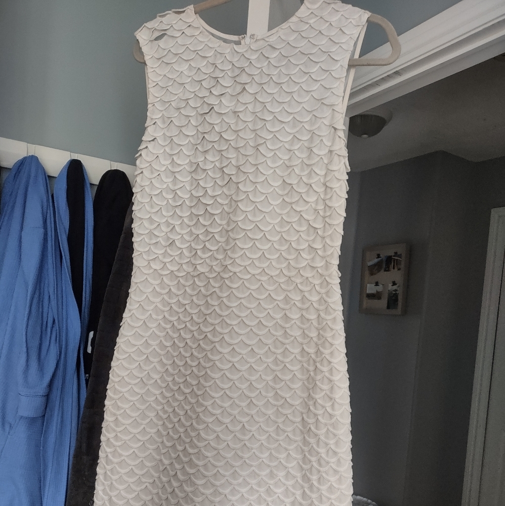 Stella McCartney Scalloped White Dress